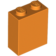 Lego kostka (kostička) 1x2x2, oranžová (6078590, 4545311)
